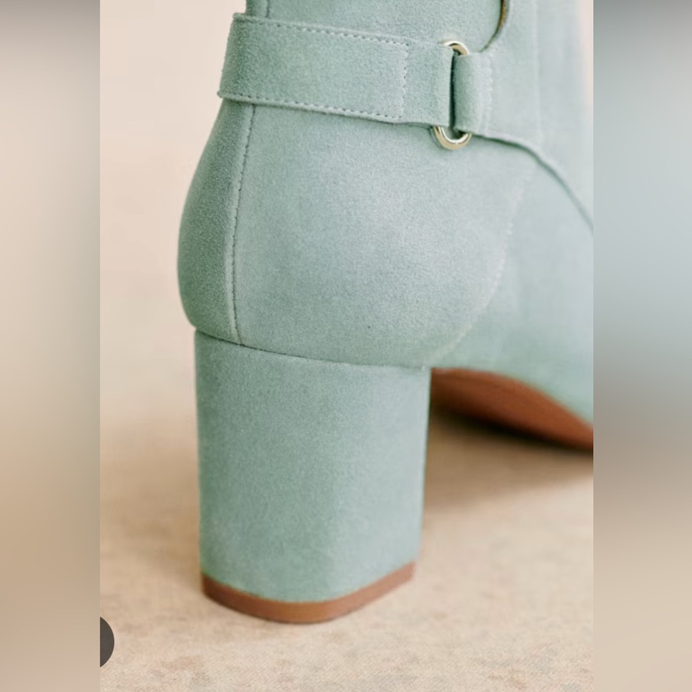 Sézane Brooklyn Boots Sea Green - Picture 3 of 12